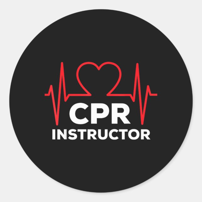 Adesivo Camisa De Instrutor De Rcp Gráfico De Batimento Ca (Frente)