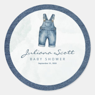 Adesivo Camisa de Jeans Azul Bebê Chuvinha de Amor Denim 