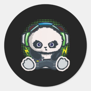 Adesivo Camisa de Jogos Panda Meninos Meninas Crianças Pre