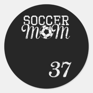Adesivo Camisa de Mãe de Futebol Número 37 Jogador Favorit