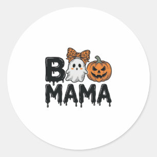 Adesivo Camisa de Mãe Fantasma de Halloween Abóbora Design