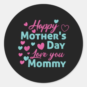 Adesivo Camisa de Mamãe feliz dia de as mães para as crian