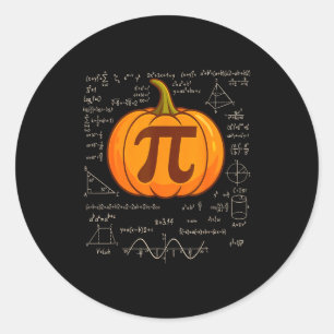 Adesivo Camisa de matemática de torta de abóbora do dia do
