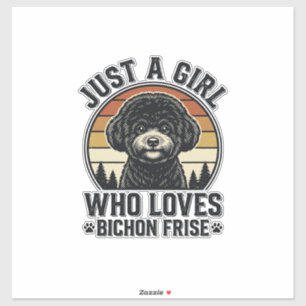 Adesivo Camisa de Menina Bichon Frise Amante de Cachorro V