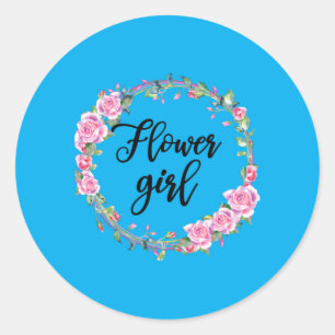 Adesivo Camisa de Menina de Flores Meninas Casamento Corre