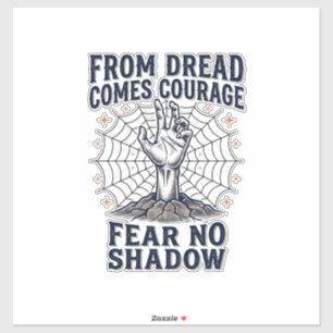 Adesivo Camisa de Motivação de Horror com Citação de Corag