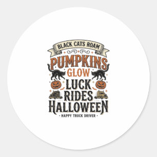 Adesivo Camisa de Motorista de Caminhão de Halloween com G