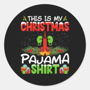Adesivo Camisa de Natal de Kickboxer Kickboxing Xmas