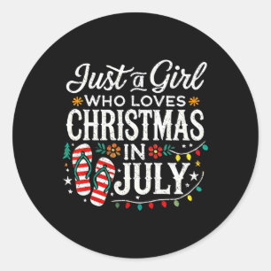 Adesivo Camisa de Natal em Julho Meninas Verão Divertido P