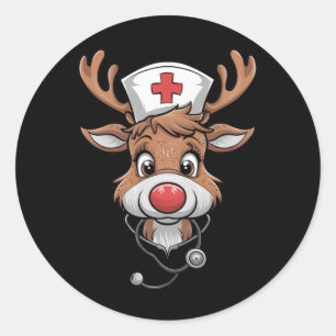 Adesivo Camisa de Natal para Enfermeiros Luvas de Borracha