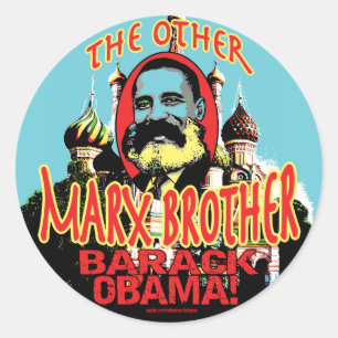 Adesivo Camisa de Obama do irmão de Marx anti