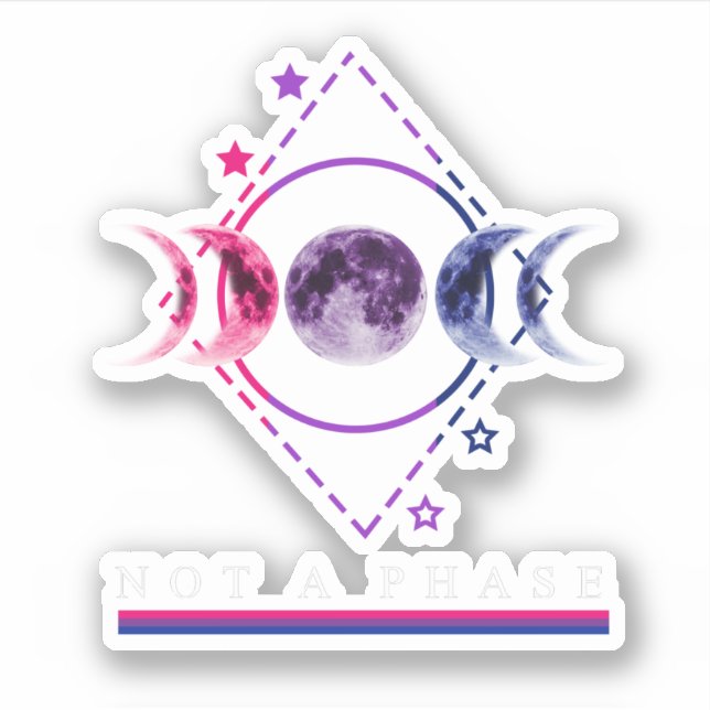 Adesivo Camisa De Orgulho Bi Não É Uma Moo De Orgulho LGBT (Frente)