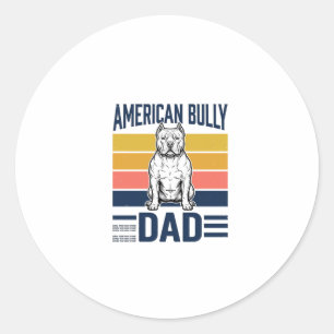 Adesivo Camisa de Pai de American Bully Vintage Amante de 