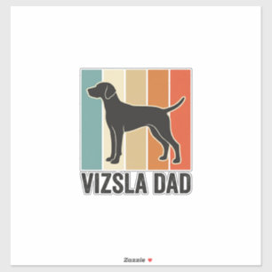 Adesivo Camisa de Pai de Vizsla Vintage Design de Amante d