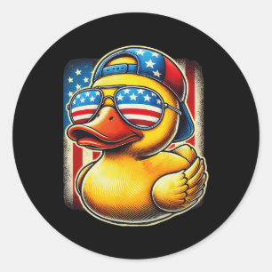 Adesivo Camisa de Pato de Borracha Bandeira dos EUA Presen