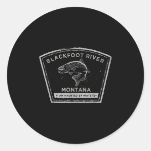 Adesivo Camisa de pesca com mosca do rio Blackfoot Montana