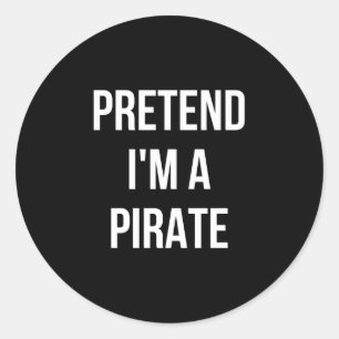 Adesivo Camisa de pirata disfarce halloween preta