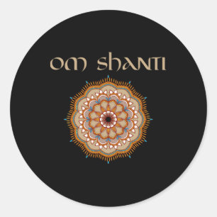 Adesivo Camisa de Professor de Yoga Om Shanti Reiki Curado