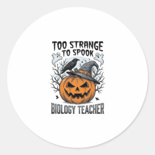 Adesivo Camisa de professora de biologia de Halloween Corv
