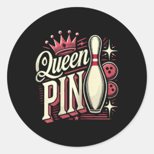 Adesivo Camisa de Rainha do Pino para Liga de Boliche Femi