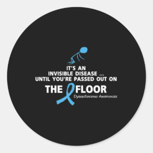 Adesivo Camisa de Sensibilização Disautonomia É um disco i