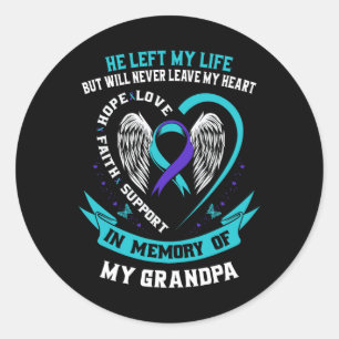 Adesivo Camisa de Sensibilização do Suicídio Roxo Teal Vov
