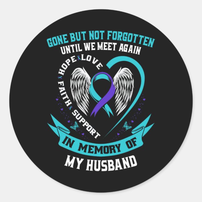 Adesivo Camisa De Sensibilização Suicida Husbynn Saiu Mas  (Frente)