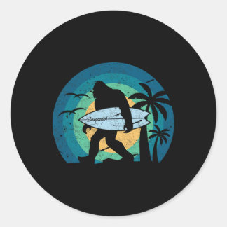 Adesivo Camisa de Surf Bigfoot Sasquatch Yeti Divertida
