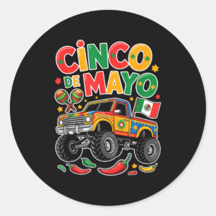Adesivo Camisa de taco de caminhão de menino pequeno cinco