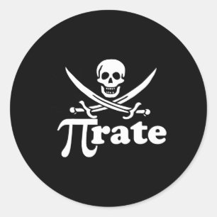 Adesivo Camisa De Taxa Pi Pirata Para Piratas Matemáticas