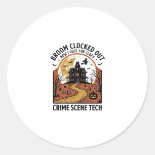 Adesivo Camisa de Técnico de Cena de Crime Funny Halloween