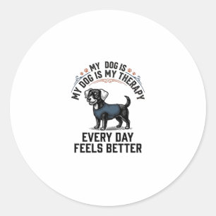 Adesivo Camisa de Terapia Canina Presente de Cão Engravado