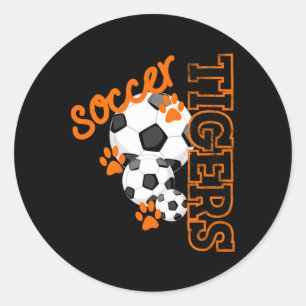 Adesivo Camisa de Tigre Bola de Futebol Mascote Impressões