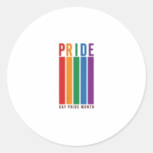Adesivo Camisa de Tipografia de Arco-íris do Mês do Orgulh