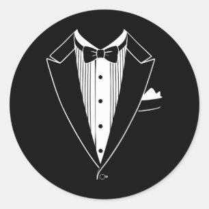 Adesivo Camisa de traje Tuxedo Homens Mulheres Crianças Tu