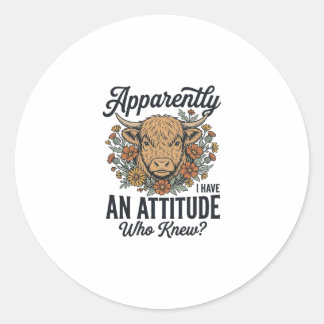 Adesivo Camisa de Vaca das Terras Altas com Atitude, Apare