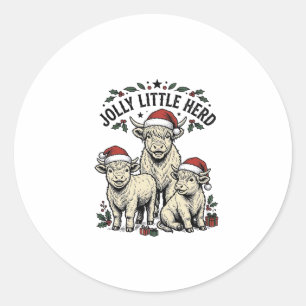 Adesivo Camisa de Vaca de Natal Arte de Rebanho de Férias 