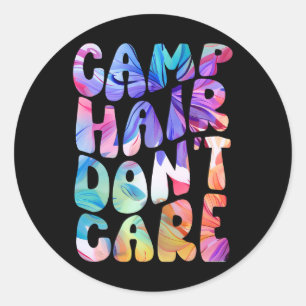 Adesivo Camisa de verão para menina Cabelo de Acampamento