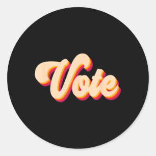 Adesivo Camisa de Voto Homens Mulheres Vintage Eleição Ele