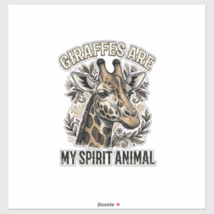 Adesivo Camisa Desenho Gravura Vintage Animal Espírito Gir
