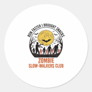 Adesivo Camisa Divertida de Zumbi com Lua Gravada e Humor