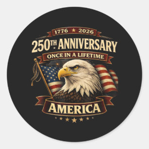 Adesivo Camisa do 250º Aniversário EUA 250º América