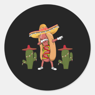 Adesivo Camisa do Cinco De Mayo Cachorro-Quente Cacto Danç