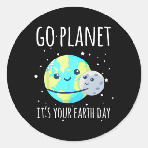 Adesivo Camisa do Dia da Terra Ir para o Planeta É o seu F