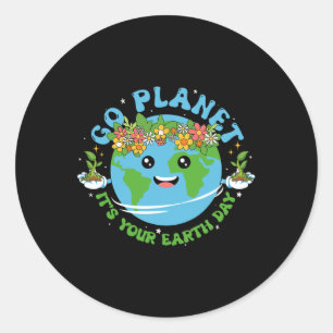 Adesivo Camisa do Dia da Terra Ir para o Planeta É o seu F