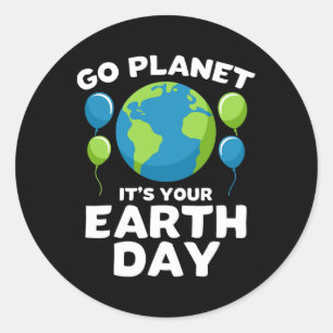 Adesivo Camisa Do Dia Da Terra Para Crianças Irem Planeta 