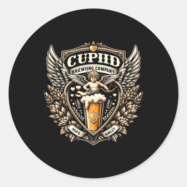 Adesivo Camisa do Dia dos Namorados da Cupid's Brewing Com (Frente)