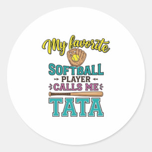 Adesivo Camisa do Jogador de Softbol Favorito Me Chama TAT