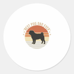 Adesivo Camisa do Melhor Pai Pug de Sempre Design de Camis