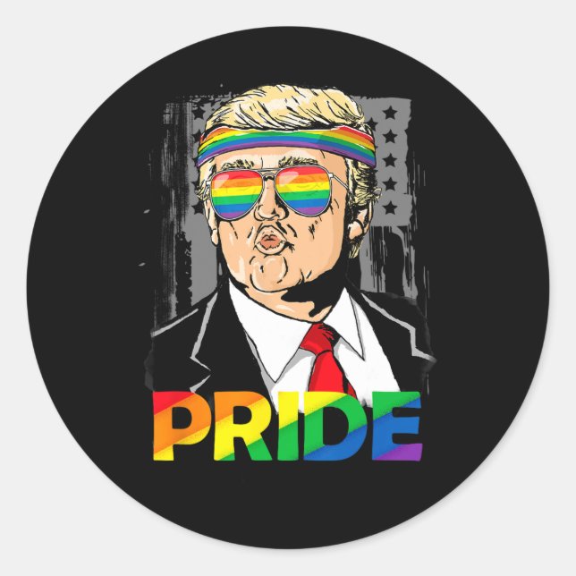 Adesivo Camisa do Orgulho Mês Trump Gay Biual Lésbica (Frente)